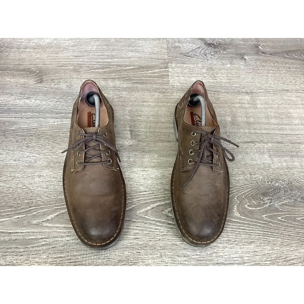 Clarks Mens Size 10M Oxford Lace Up Shoes 33786 Dress Shoes Leather